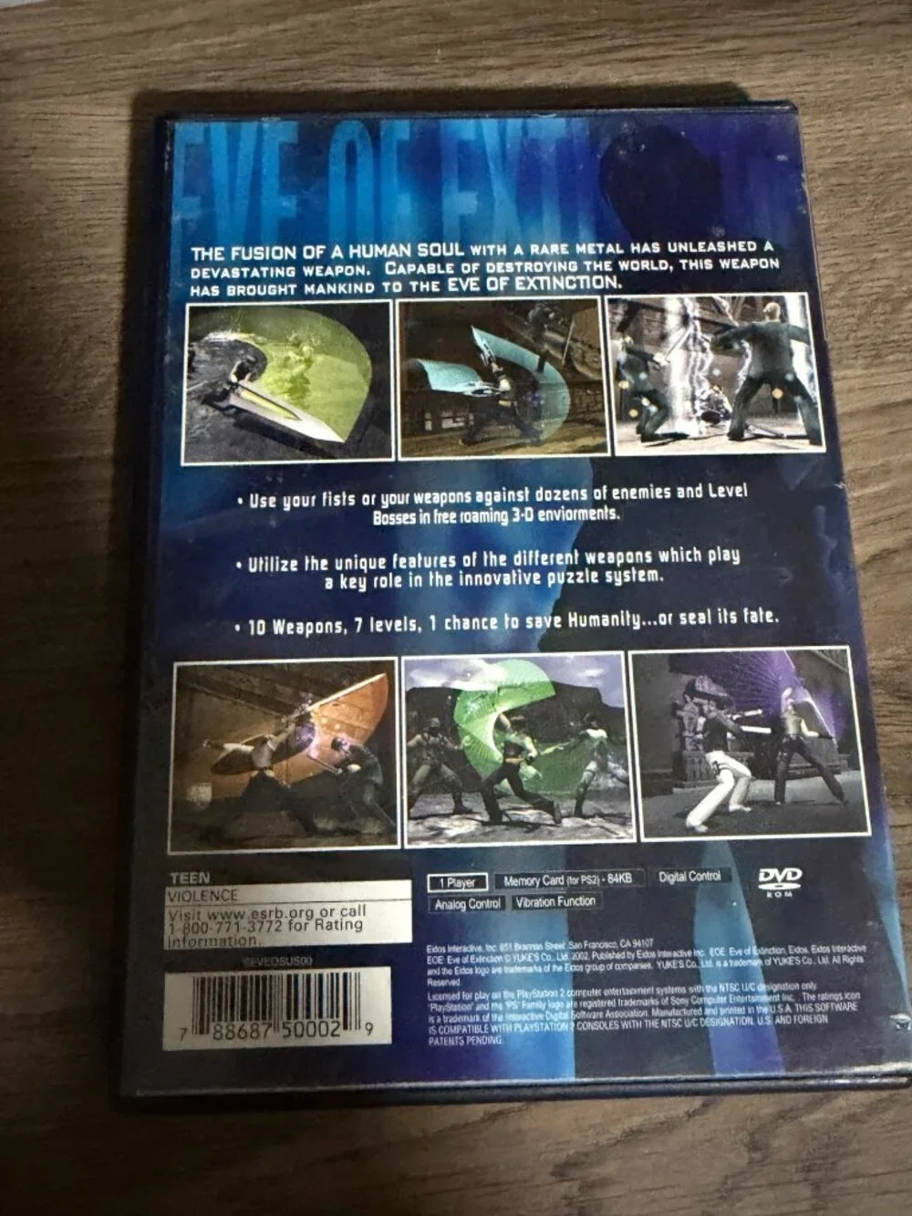 PS2 EOE Eve of Extinction